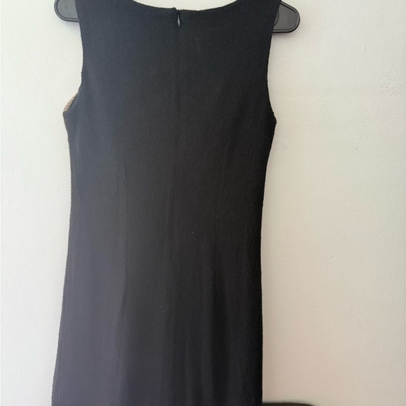 Desigual Knit Wool Alpaca Size small Sleeveless Midi Dress Black/Gray Preowned - Picture 4 of 5